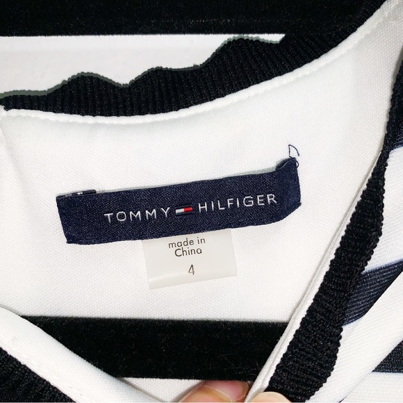 Tommy Hilfiger Women's Striped Floral-Print Sheath Dress Size 8 - Picture 4 of 5